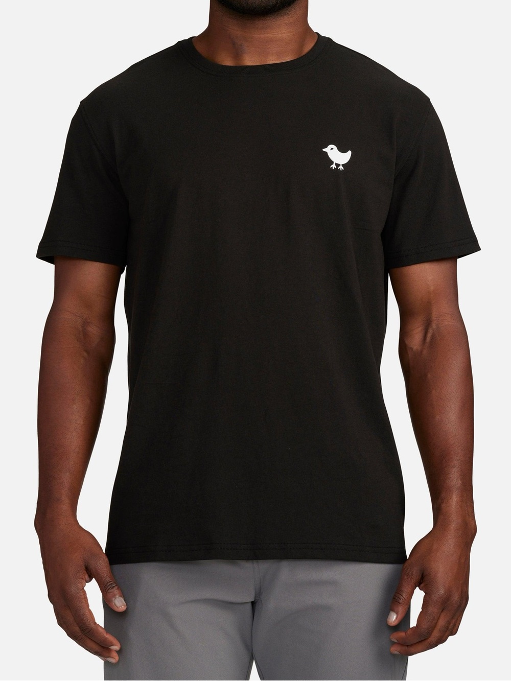 Black Bad Birdie Tee white bird golf wear Large EUC